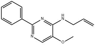 N-ALLYL-5-METHOXY-2-PHENYL-4-PYRIMIDINAMINE Structure