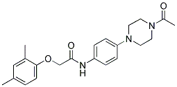 N-(4-(4-ACETYLPIPERAZIN-1-YL)PHENYL)-2-(2,4-DIMETHYLPHENOXY)ACETAMIDE Struktur