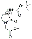 (S)-(3-N-BOC-AMINO-2-OXO-PYRROLIDIN-1-YL)-ACETIC ACID Structure