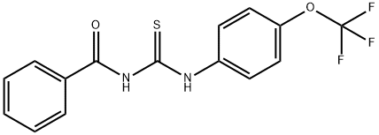 1-(4-(TRIFLUOROMETHOXY)PHENYL)-3-BENZOYLTHIOUREA Struktur