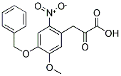 4-BENZYLOXY-3-METHOXY-6-NITROPHENYLPYRUVIC ACID Struktur