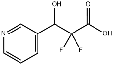 2,2-DIFLUORO-3-HYDROXY-(3-PYRIDYL)PROPIONIC ACID Struktur