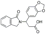 3-(1,3-BENZODIOXOL-5-YL)-3-(1-OXO-1,3-DIHYDRO-2H-ISOINDOL-2-YL)PROPANOIC ACID Struktur