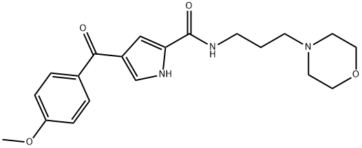 4-(4-METHOXYBENZOYL)-N-(3-MORPHOLINOPROPYL)-1H-PYRROLE-2-CARBOXAMIDE Struktur