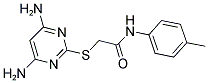 2-[(4,6-DIAMINOPYRIMIDIN-2-YL)THIO]-N-(4-METHYLPHENYL)ACETAMIDE Struktur