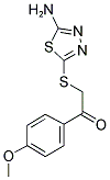 2-[(5-AMINO-1,3,4-THIADIAZOL-2-YL)THIO]-1-(4-METHOXYPHENYL)ETHANONE Struktur