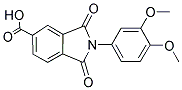 2-(3,4-DIMETHOXY-PHENYL)-1,3-DIOXO-2,3-DIHYDRO-1H-ISOINDOLE-5-CARBOXYLIC ACID Struktur