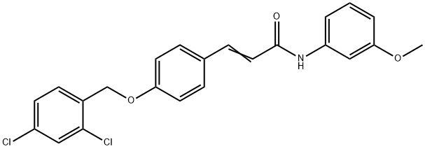 (E)-3-(4-[(2,4-DICHLOROBENZYL)OXY]PHENYL)-N-(3-METHOXYPHENYL)-2-PROPENAMIDE Struktur