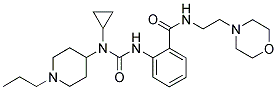 N-CYCLOPROPYL-N'-[2-(((2-MORPHOLINOETHYL)AMINO)CARBONYL)PHENYL]-N-(1-PROPYLPIPERIDIN-4-YL)UREA Struktur