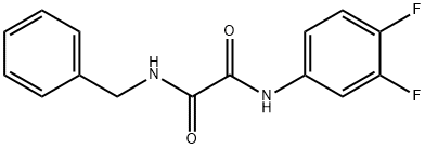N1-BENZYL-N2-(3,4-DIFLUOROPHENYL)ETHANEDIAMIDE Struktur