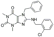 7-BENZYL-8-[(2-CHLOROBENZYL)AMINO]-1,3-DIMETHYL-3,7-DIHYDRO-1H-PURINE-2,6-DIONE