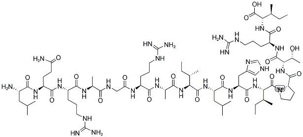 H-LEU-GLN-ARG-ALA-GLY-ARG-ALA-ILE-LEU-HIS-ILE-PRO-THR-ARG-ILE-OH Struktur