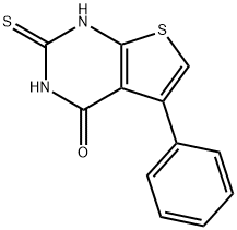 2-MERCAPTO-5-PHENYL-3H-THIENO[2,3-D]PYRIMIDIN-4-ONE Struktur