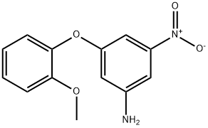 3-(2-METHOXY-PHENOXY)-5-NITRO-PHENYLAMINE Struktur