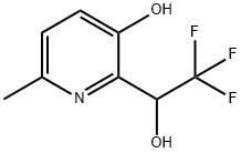 6-METHYL-2-(2,2,2-TRIFLUORO-1-HYDROXYETHYL)-3-PYRIDINOL Structure