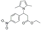 ETHYL 3-(2,5-DIMETHYL-1H-PYRROL-1-YL)-3-(4-NITROPHENYL)PROPANOATE Struktur