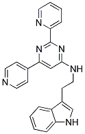 N-[2-(1H-INDOL-3-YL)ETHYL]-2-PYRIDIN-2-YL-6-PYRIDIN-4-YLPYRIMIDIN-4-AMINE Struktur