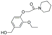 (3-ETHOXY-4-(2-OXO-2-PIPERIDIN-1-YLETHOXY)PHENYL)METHANOL Struktur