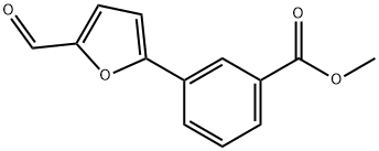 METHYL 3-(5-FORMYL-2-FURYL)BENZOATE Structure