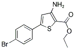3-AMINO-5-(4-BROMO-PHENYL)-THIOPHENE-2-CARBOXYLIC ACID ETHYL ESTER Structure