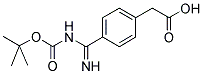 [4-(TERT-BUTOXYCARBONYLAMINO-IMINO-METHYL)-PHENYL]-ACETIC ACID Struktur