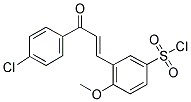 3-[3-(4-CHLORO-PHENYL)-3-OXO-PROPENYL]-4-METHOXY-BENZENESULFONYL CHLORIDE Structure