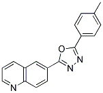 6-[5-(4-METHYLPHENYL)-1,3,4-OXADIAZOL-2-YL]QUINOLINE Structure