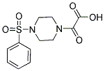 OXO[4-(PHENYLSULFONYL)PIPERAZIN-1-YL]ACETIC ACID Struktur