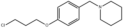 1-[4-(3-CHLOROPROPOXY)BENZYL]PIPERIDINE Struktur