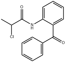 N-(2-BENZOYLPHENYL)-2-CHLOROPROPANAMIDE Struktur
