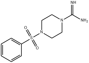 4-BENZENESULFONYLPIPERAZINE-1-CARBOXAMIDINE Struktur