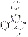 N-(2,2-DIMETHOXYETHYL)-2-PYRIDIN-2-YL-6-PYRIDIN-3-YLPYRIMIDIN-4-AMINE Struktur