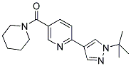 2-(1-TERT-BUTYL-1H-PYRAZOL-4-YL)-5-(PIPERIDIN-1-YLCARBONYL)PYRIDINE Struktur