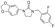 1-(1,3-BENZODIOXOL-5-YL)-3-(2,4-DIFLUOROBENZYL)IMIDAZOLIDIN-2-ONE Struktur
