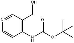 (3-HYDROXYMETHYL-PYRIDIN-4-YL)-CARBAMIC ACID TERT-BUTYL ESTER Struktur