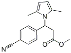 METHYL 3-(4-CYANOPHENYL)-3-(2,5-DIMETHYL-1H-PYRROL-1-YL)PROPANOATE Struktur