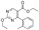 ETHYL-2-ETHOXY-4-(2-METHYL PHENYL) PYRIMIDINE-5-CARBOXYLATE Struktur