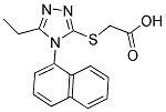 (5-ETHYL-4-NAPHTHALEN-1-YL-4 H-[1,2,4]TRIAZOL-3-YLSULFANYL)-ACETIC ACID Struktur