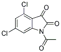 1-ACETYL-4,6-DICHLORO-1H-INDOLE-2,3-DIONE Struktur