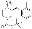 TERT-BUTYL CIS-4-AMINO-3-(2-METHYLBENZYL)PIPERIDINE-1-CARBOXYLATE Struktur