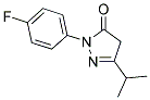 2-(4-FLUORO-PHENYL)-5-ISOPROPYL-2,4-DIHYDRO-PYRAZOL-3-ONE Struktur