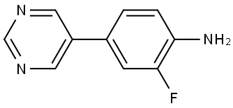 2-FLUORO-4-(5-PYRIMIDINYL)ANILINE Struktur