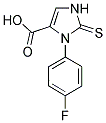 3-(4-FLUOROPHENYL)-2-THIOXO-2,3-DIHYDRO-1H-IMIDAZOLE-4-CARBOXYLIC ACID Struktur