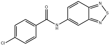N-2,1,3-BENZOTHIADIAZOL-5-YL-4-CHLOROBENZAMIDE Struktur