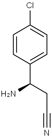 (R)-3-AMINO-3-(4-CHLOROPHENYL)PROPANENITRILE Struktur