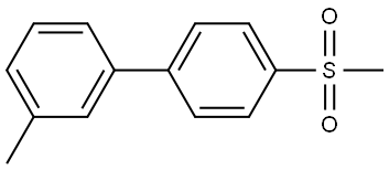 3-METHYL-4'-(METHYLSULFONYL)-1,1'-BIPHENYL Struktur