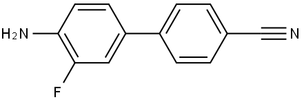 4'-AMINO-3'-FLUORO[1,1'-BIPHENYL]-4-CARBONITRILE Struktur