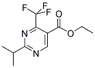 ETHYL-2-ISOPROPYL-4-TRIFLUOROMETHYL-5-PYRIMIDINE CARBOXYLATE Struktur