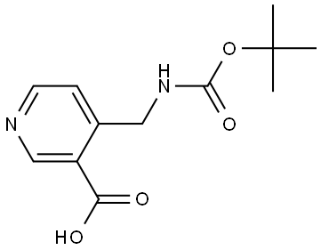 4-(TERT-BUTOXYCARBONYLAMINO-METHYL)-NICOTINIC ACID Struktur