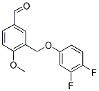 3-[(3,4-DIFLUOROPHENOXY)METHYL]-4-METHOXYBENZALDEHYDE Struktur